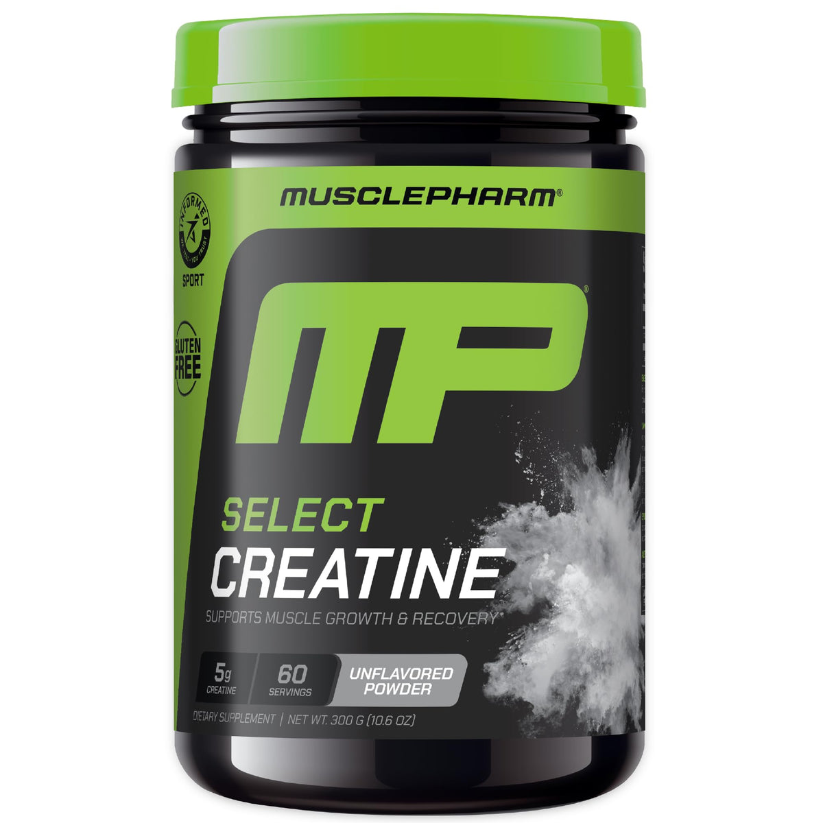 MusclePharm Créatine Monohydrate, préparation pré-entraînement pour l'énergie et la performance.