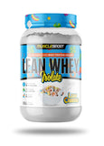 Musclesport Lean Whey Revolution : bouteille et étiquette visibles, promesse de protéines maigres.