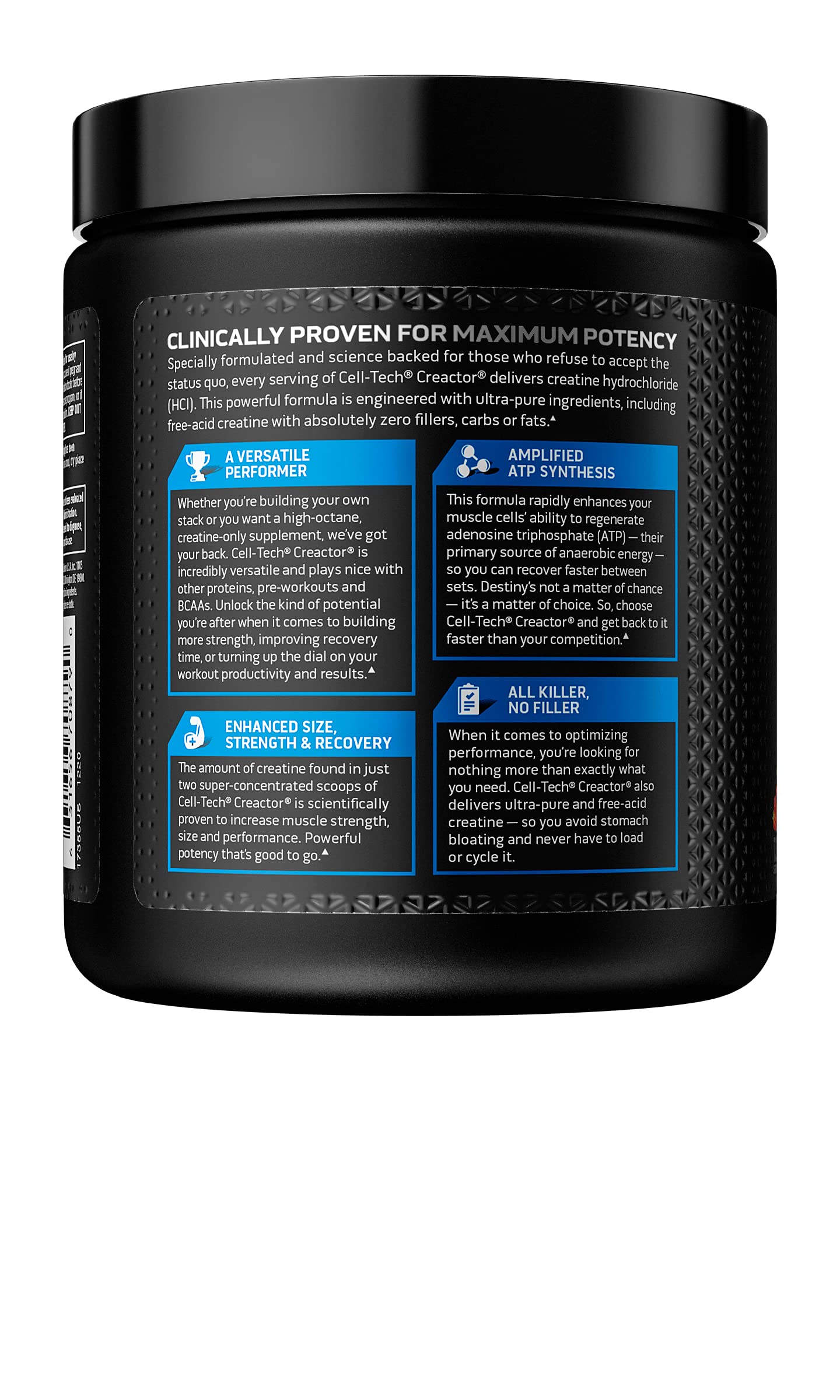 MuscleTech CellTech Creactor hydratation-quotidienne, conseil utile pour l'entraînement.