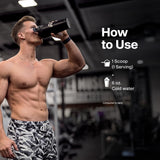 Boîte MuscleTech ISO Whey Vanilla sur plan de cuisine.