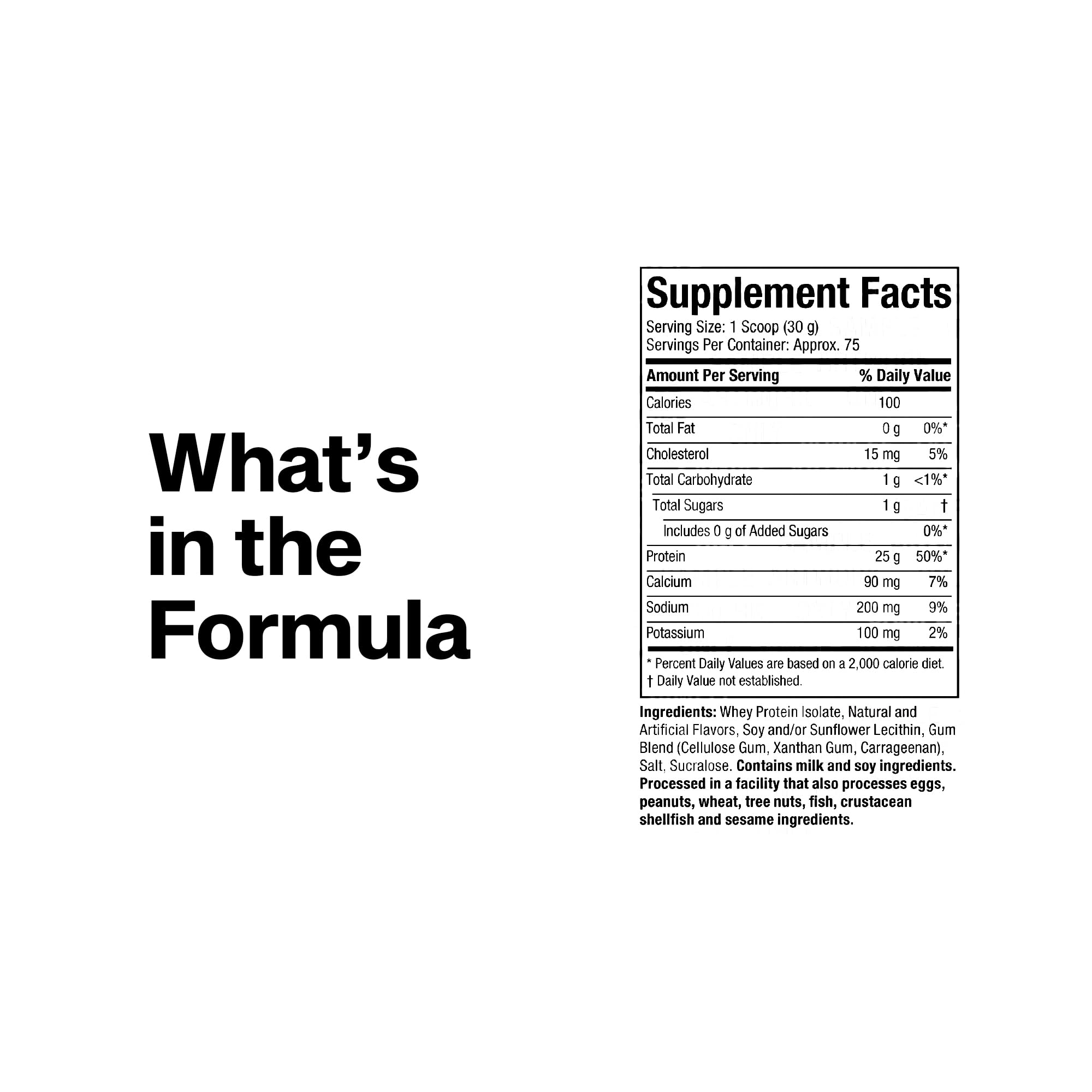 Verre contenant le shake MuscleTech ISO Whey Vanilla prêt à boire.
