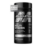 MuscleTech Platinum Multivitamines — bouteille, soutien immunitaire potentiel et énergie lors de la journée.