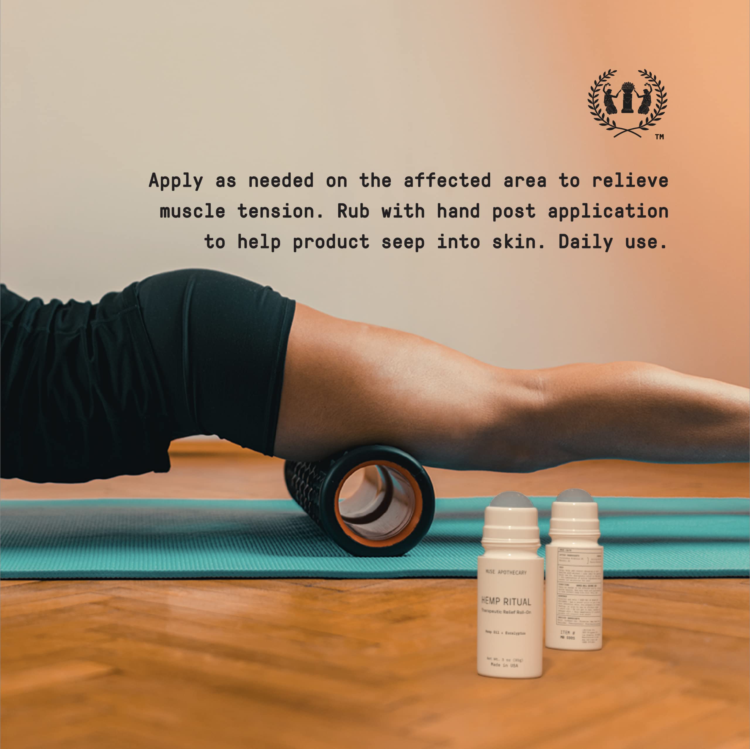 Muse Apothecary Hemp Ritual Roll-On – fraîcheur mentholée et soin de la peau