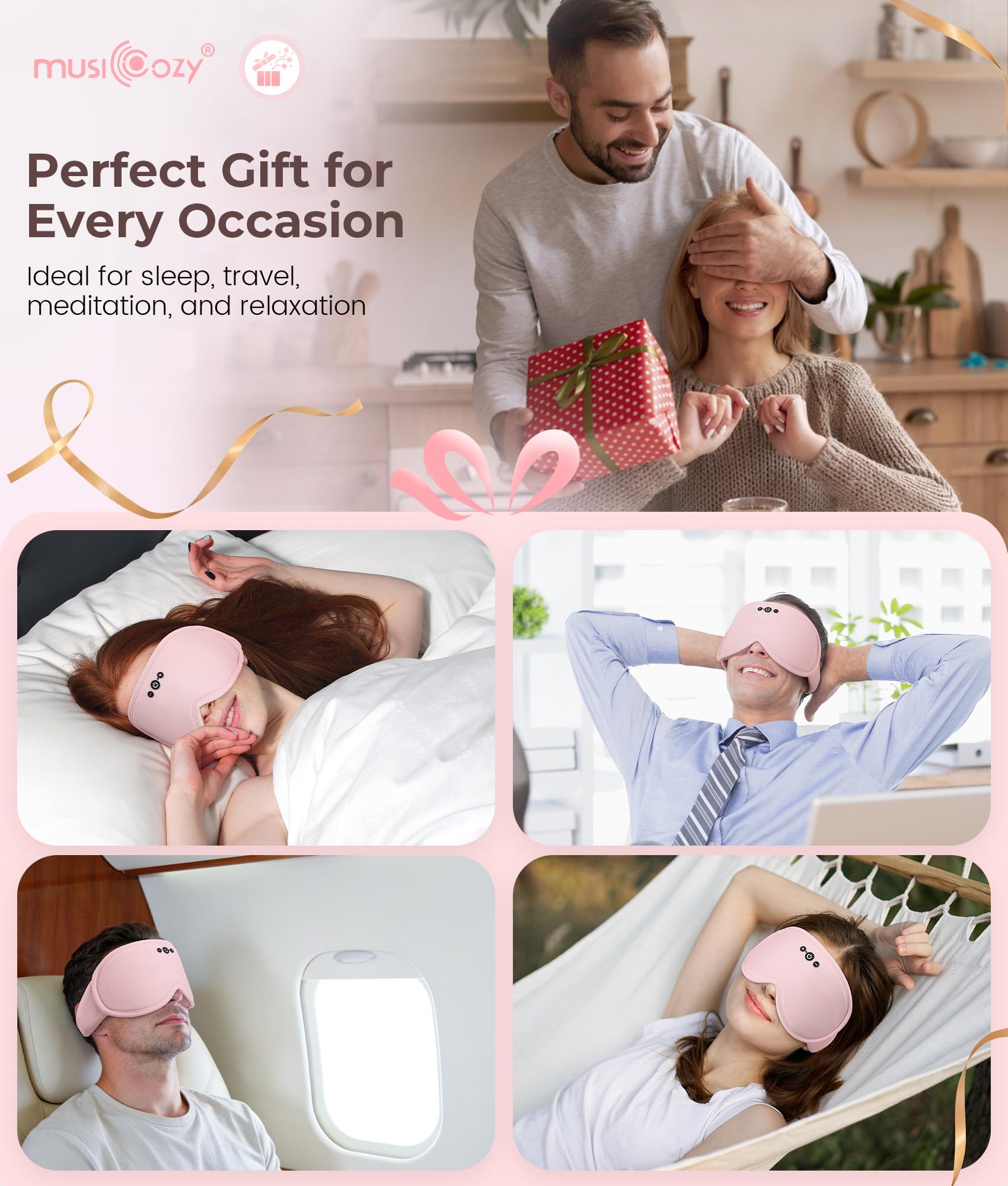 MUSICOZY cadeau idéal pour homme et femme recherchant détente et bien-être.