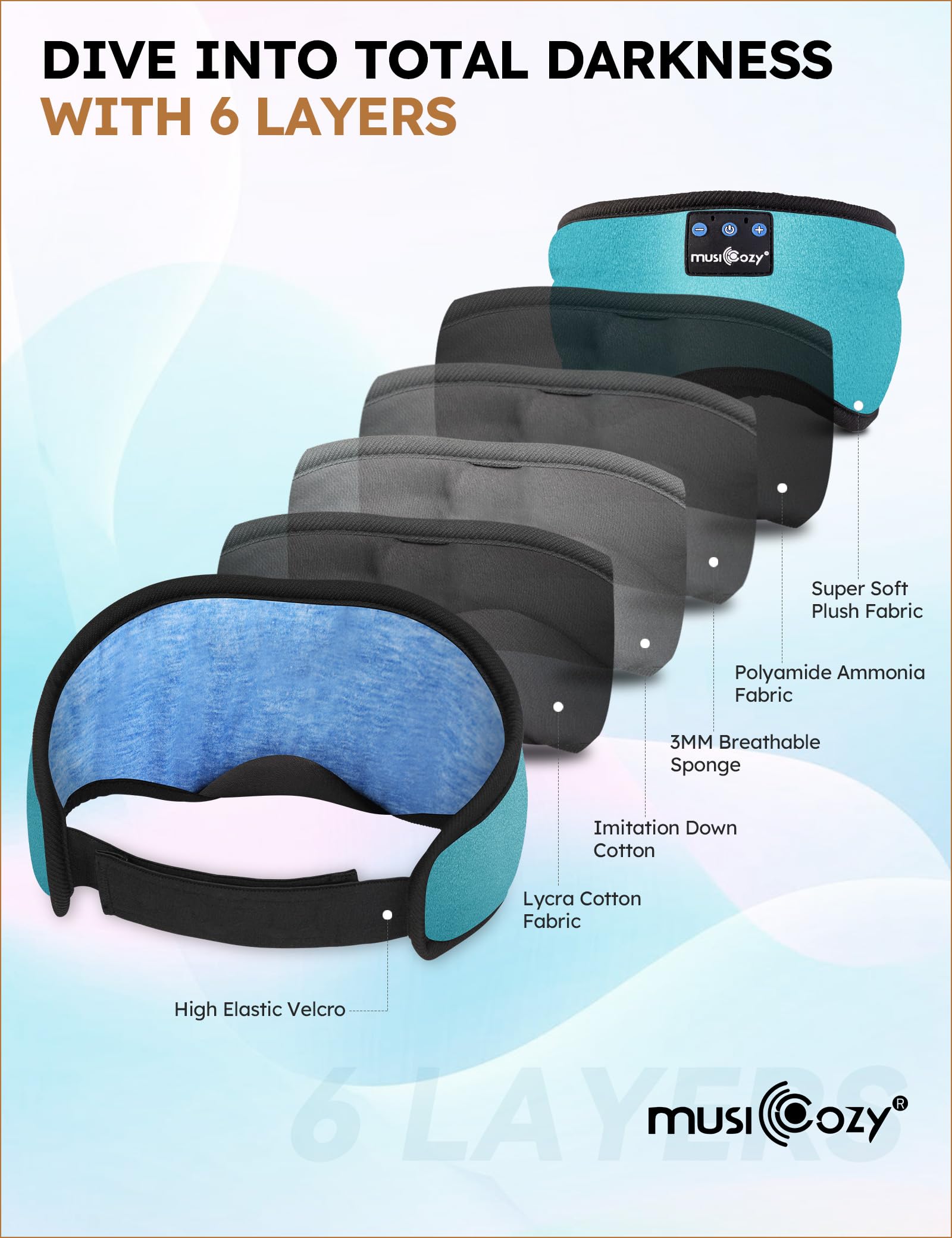 MUSICOZY design confortable adapté aux dormeurs sur le côté