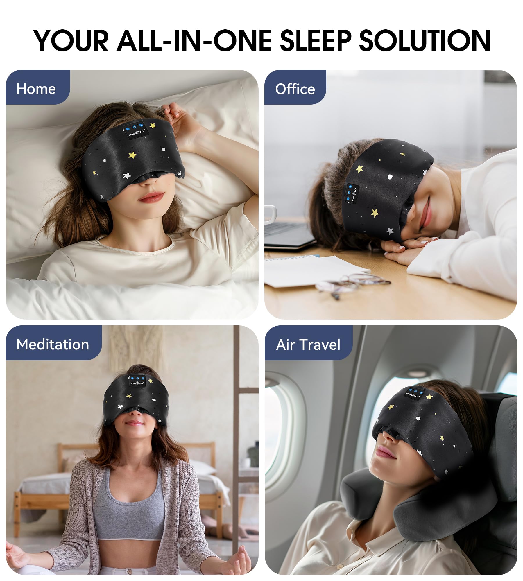 MUSICOZY masque-sommeil-portable-pour-voyage: parfait pour les trajets et déplacements.