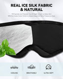 MUSICOZY masque yeux bleu navy bloque la lumière et favorise le repos.