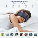 MUSICOZY masque yeux gris clair: bloque lumière pour repos en voyage