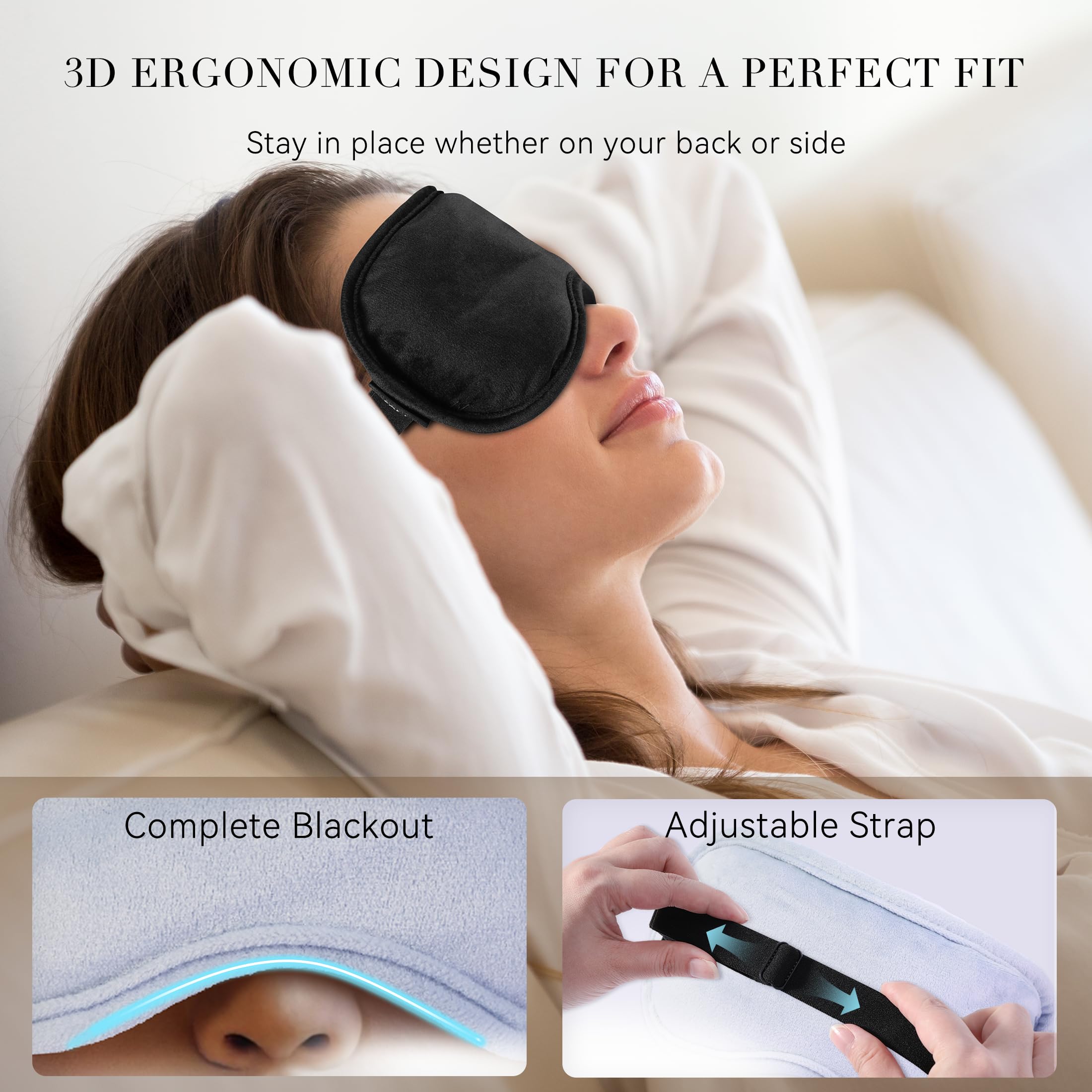 Tissu doux et isolation MUSICOZY, maintien stable pendant le sommeil.