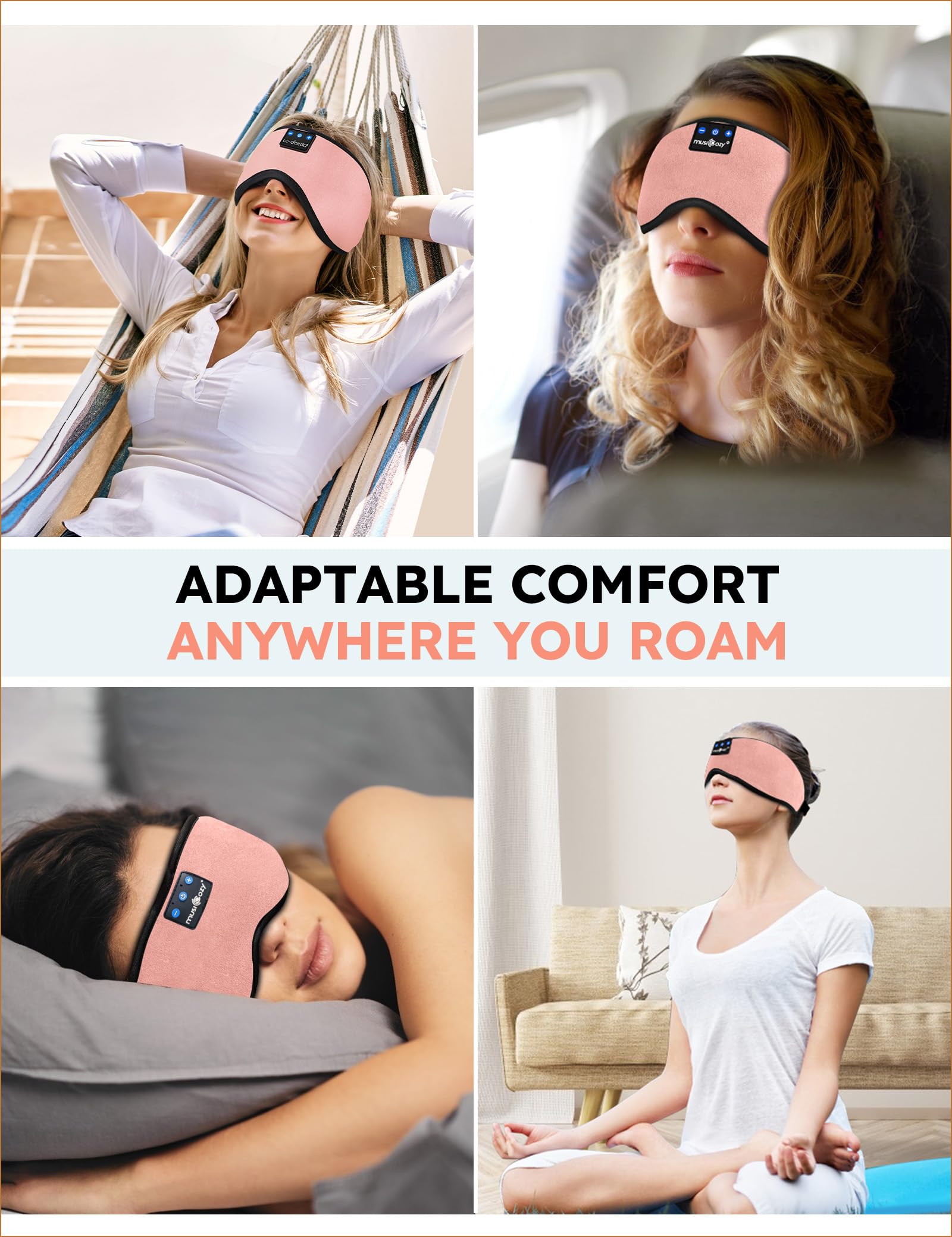 Utilisation nocturne et relaxation avec le bandeau Musicozy