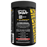 Mutant Hardcore BCAA étiquette nutrition claire et transparente.