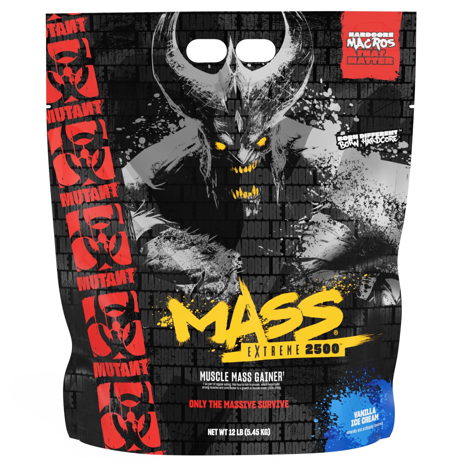 Mutant Mass Extreme Gainer – bouteille vanille, shake riche en calories et goût