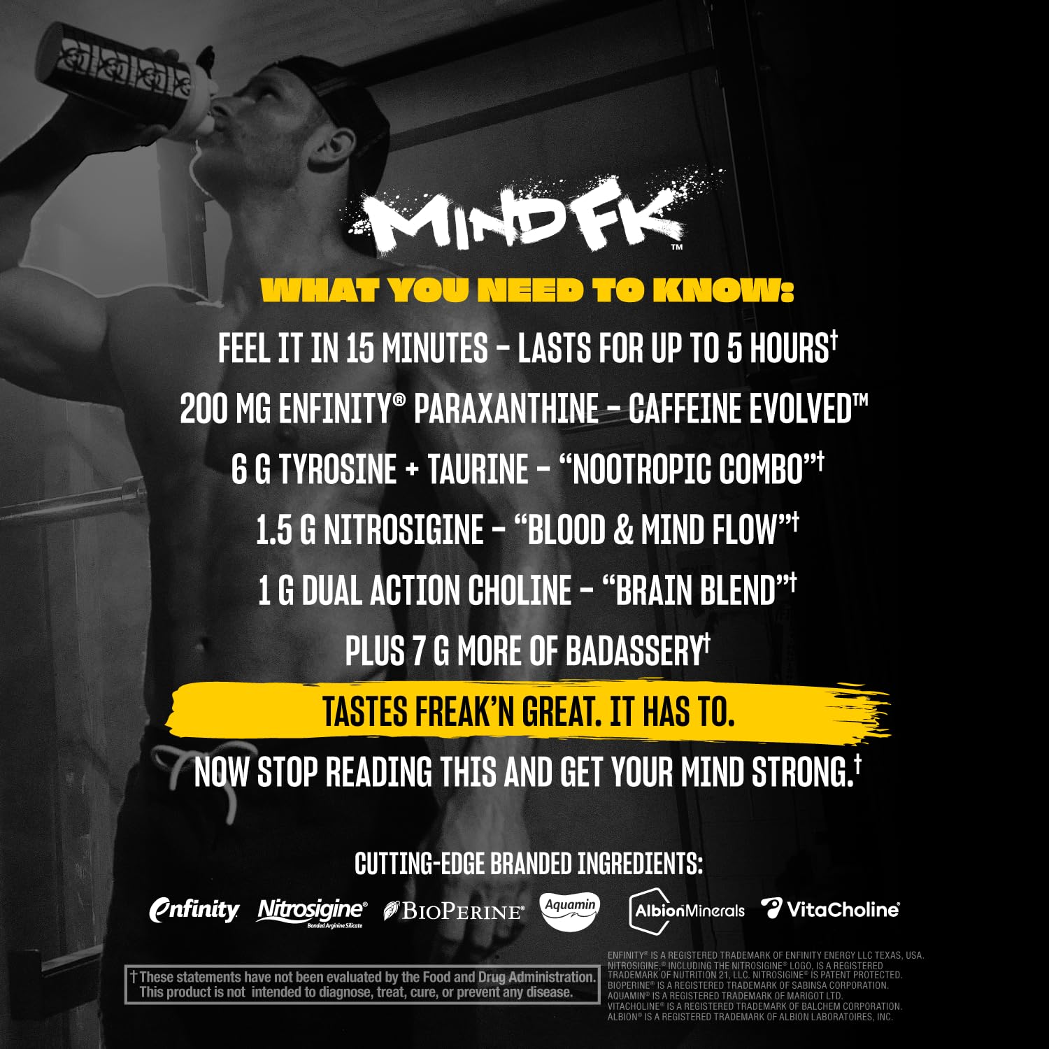 Mutant Mind FK – poudre sèche prête à être mélangée dans l’eau.