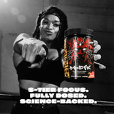 Mutant Mind FK – scoop poudre montrant la dose parfaite pour la préparation.