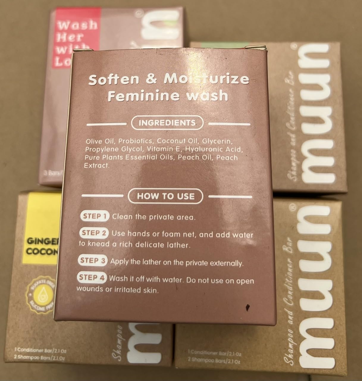 Muun Pack 3 pêche, emballage pratique et attrayant pour la routine intime.
