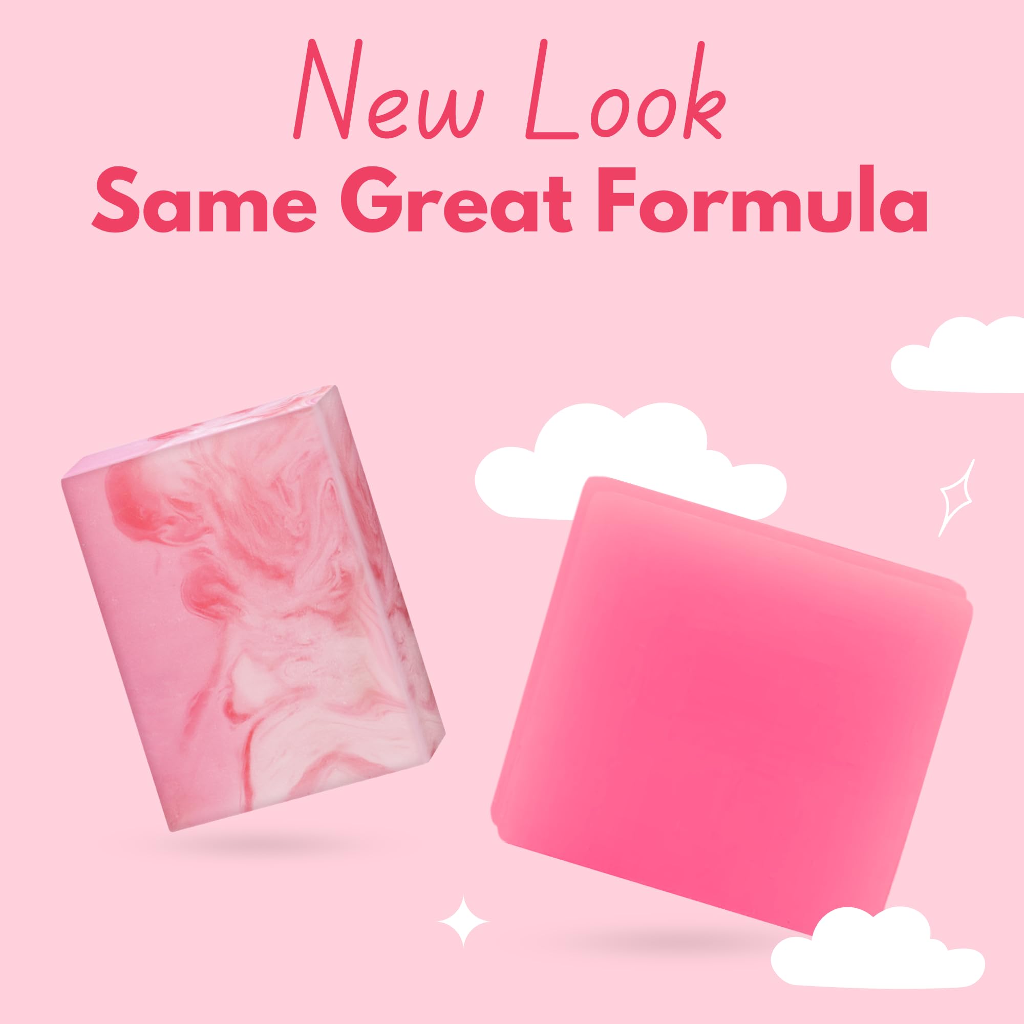 Muun Yoni Savon Bar Pack Rose – texture crémeuse promet une hydratation délicate.