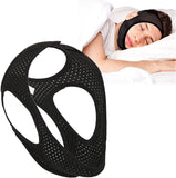 MuZhiAnUS attelle menton anti-ronflement en maille respirante pour le sommeil.