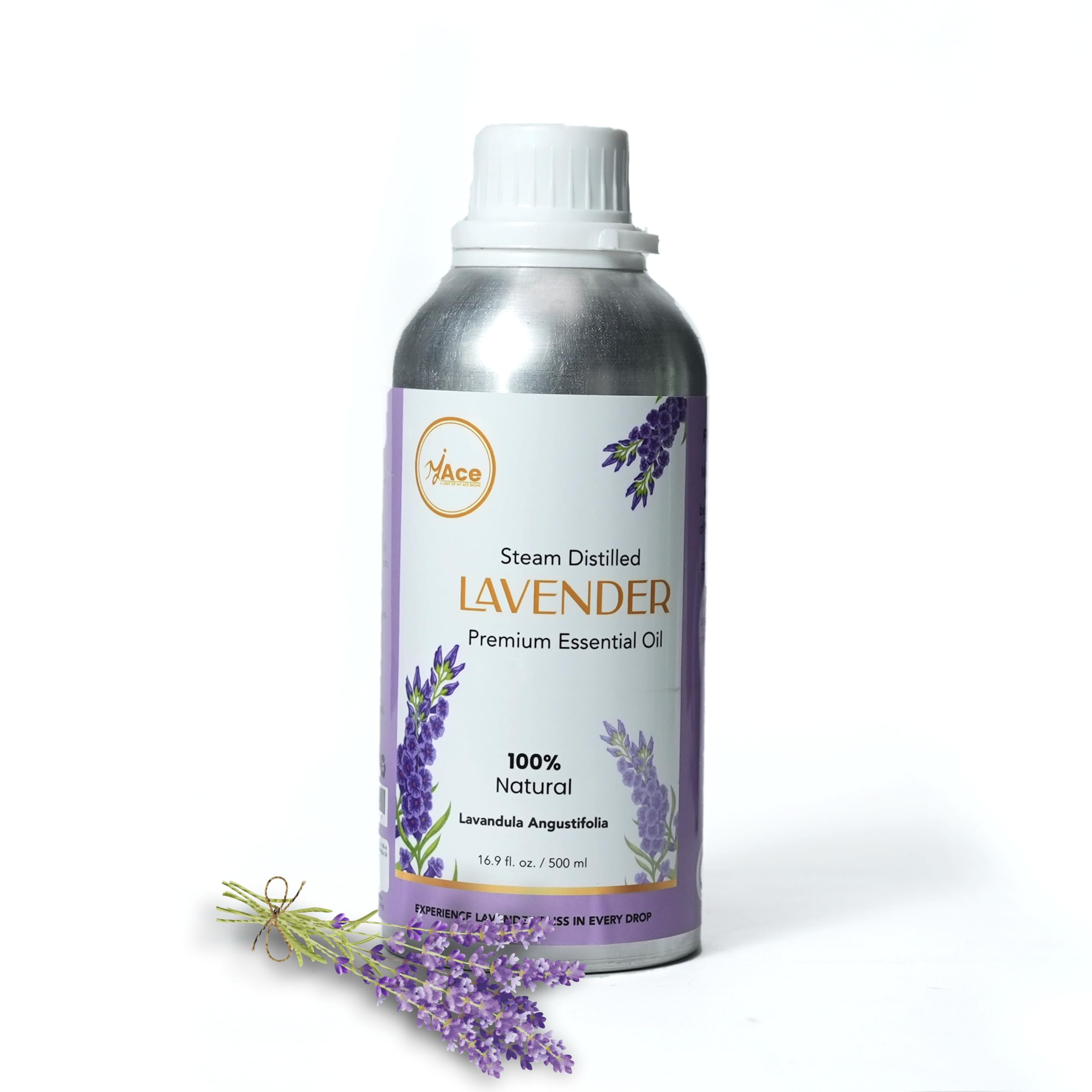 MY ACE lavande pure dans flacon ambré préservant fraîcheur et arôme.