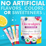 My Adventure to Fit électrolytes sachet framboise bleue, goût fruité sans sucre