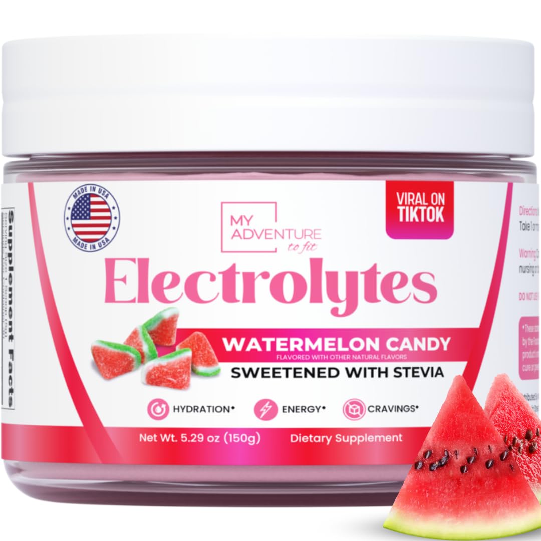 Sachet My Adventure to Fit électrolytes pastèque, goût candy sans sucre pour hydratation agréable