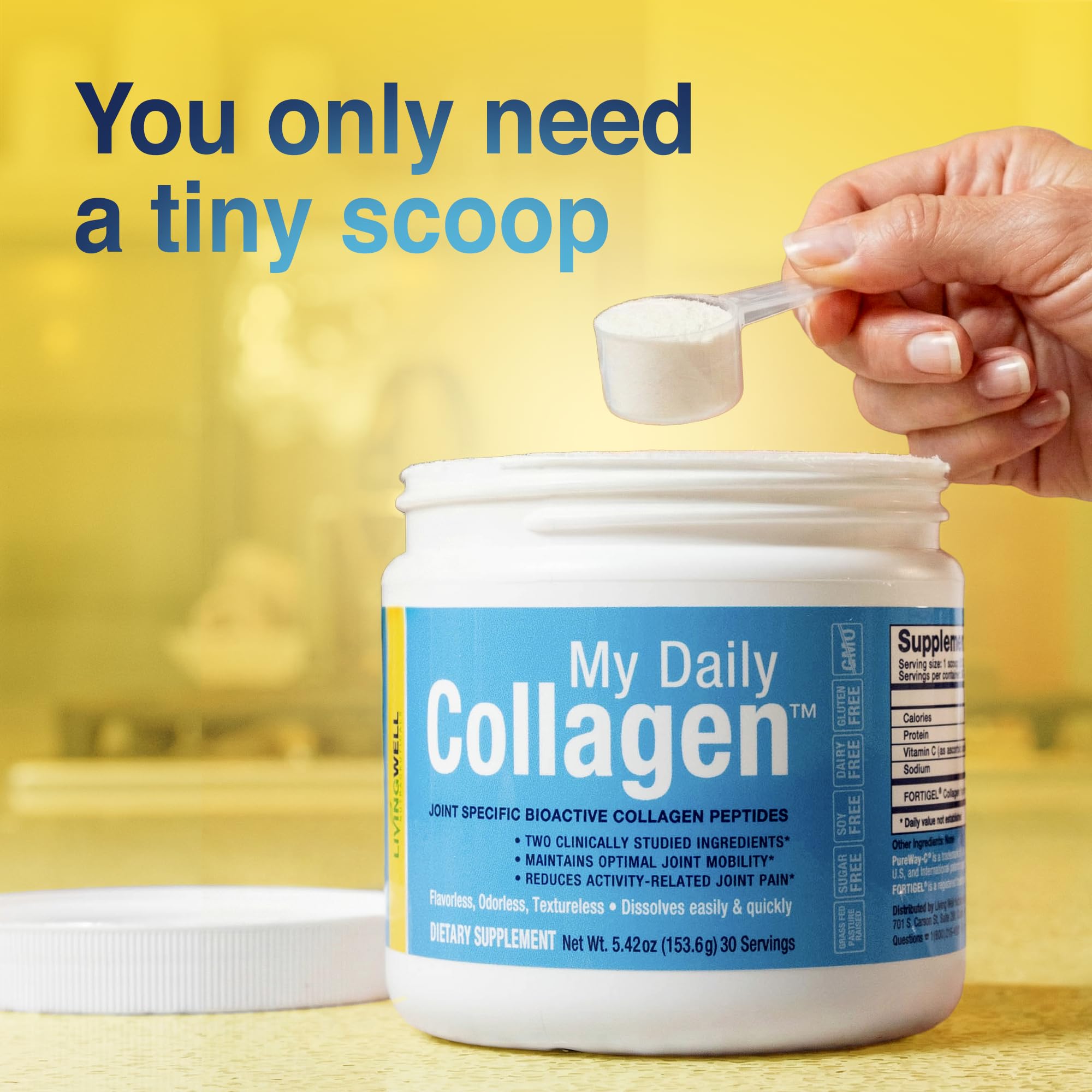 My Daily Collagen – mélange-boisson-chaude: intégration rapide dans une boisson chaude.
