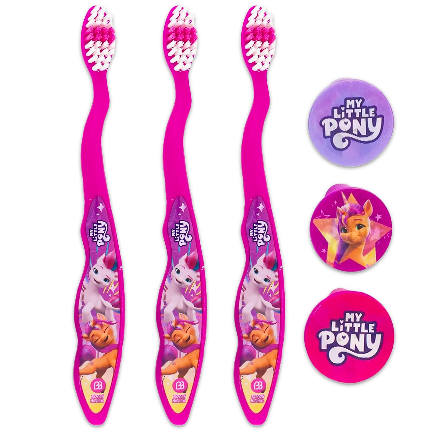 Capuchons collection My Little Pony pour personnaliser chaque brosse.
