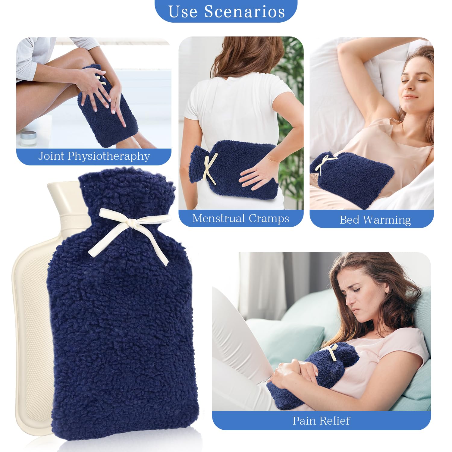 Utilisation ciblée sur le dos avec la bouillotte My Novel Things.