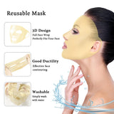 Expérience spa à domicile avec masque facial gel froid et chaud
