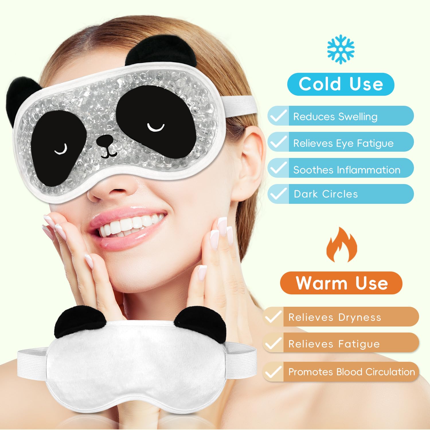 Masque en coton panda par my novel things pour un porté doux.