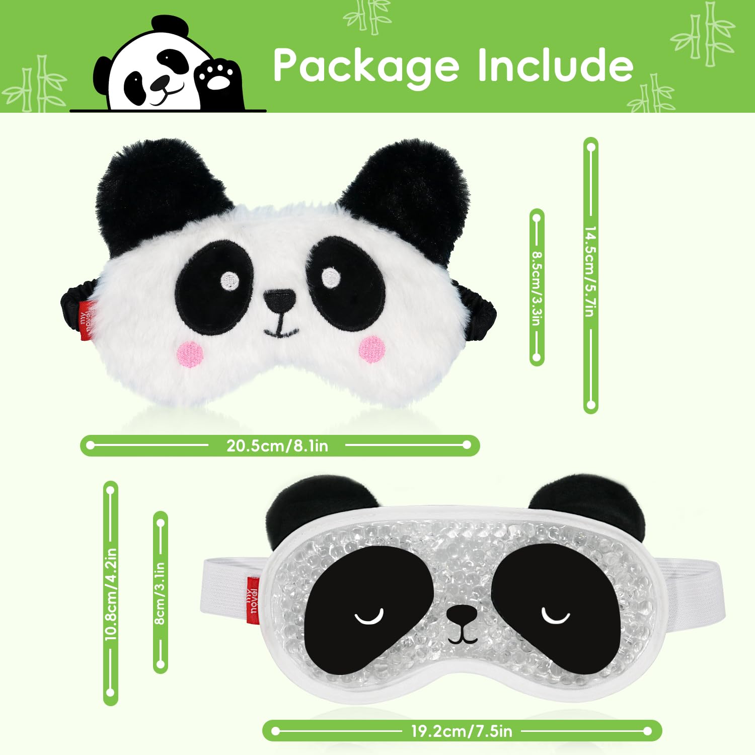 Masque yeux panda chaud par my novel things offre confort relaxant.
