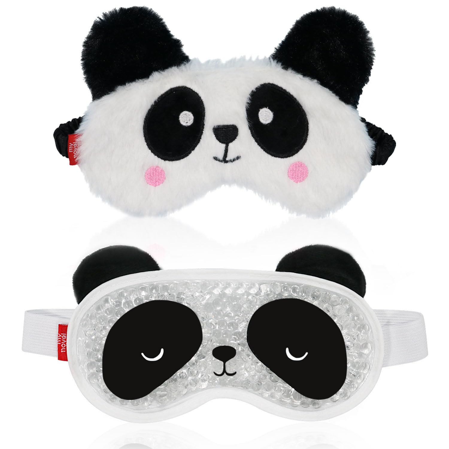 Masque yeux panda froid par my novel things pour soulager la fatigue oculaire.