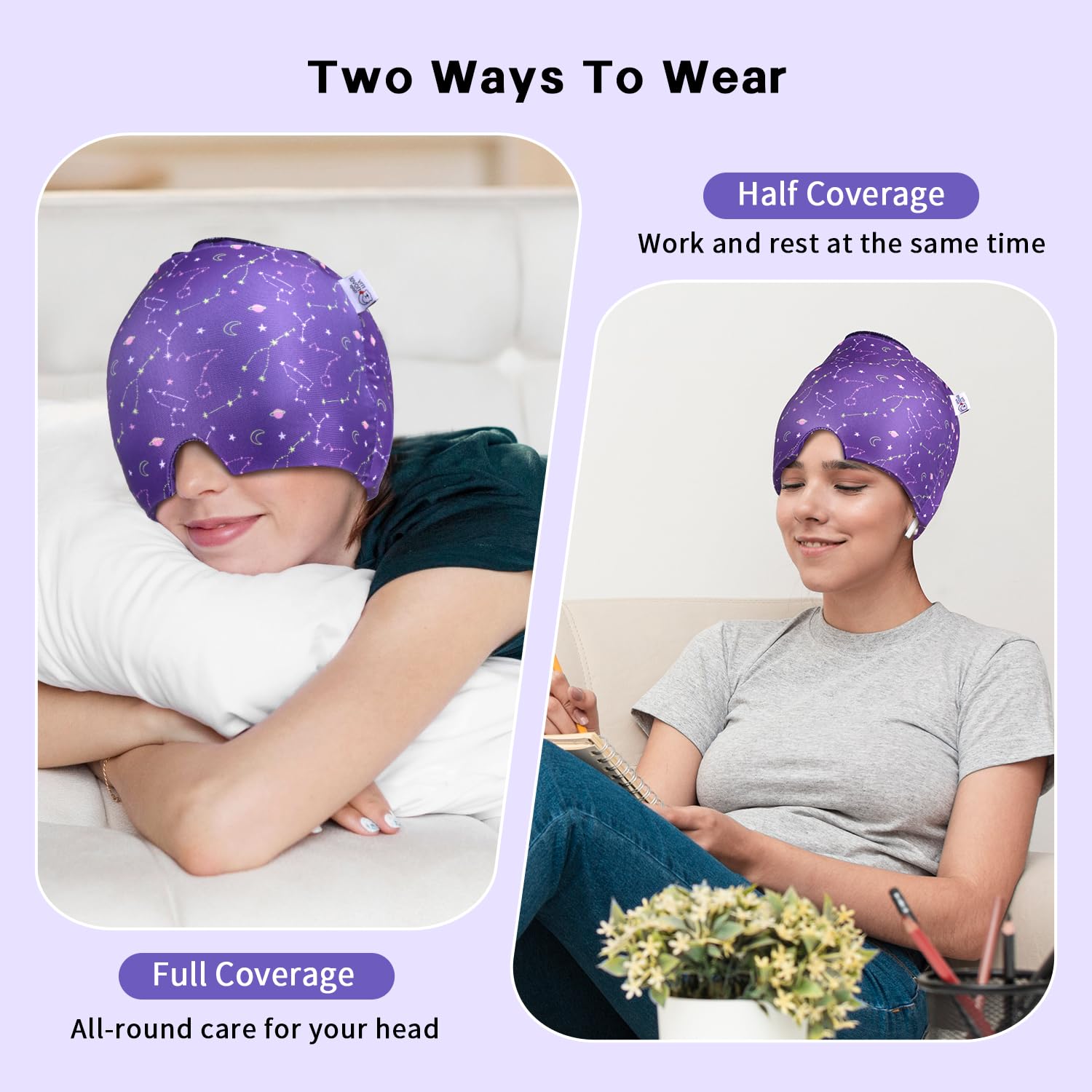 my novel things Migraine Cap usage à domicile et relaxation.