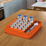 My V Holder flacons frigo 5x5 noir: rangement discret et fiable.