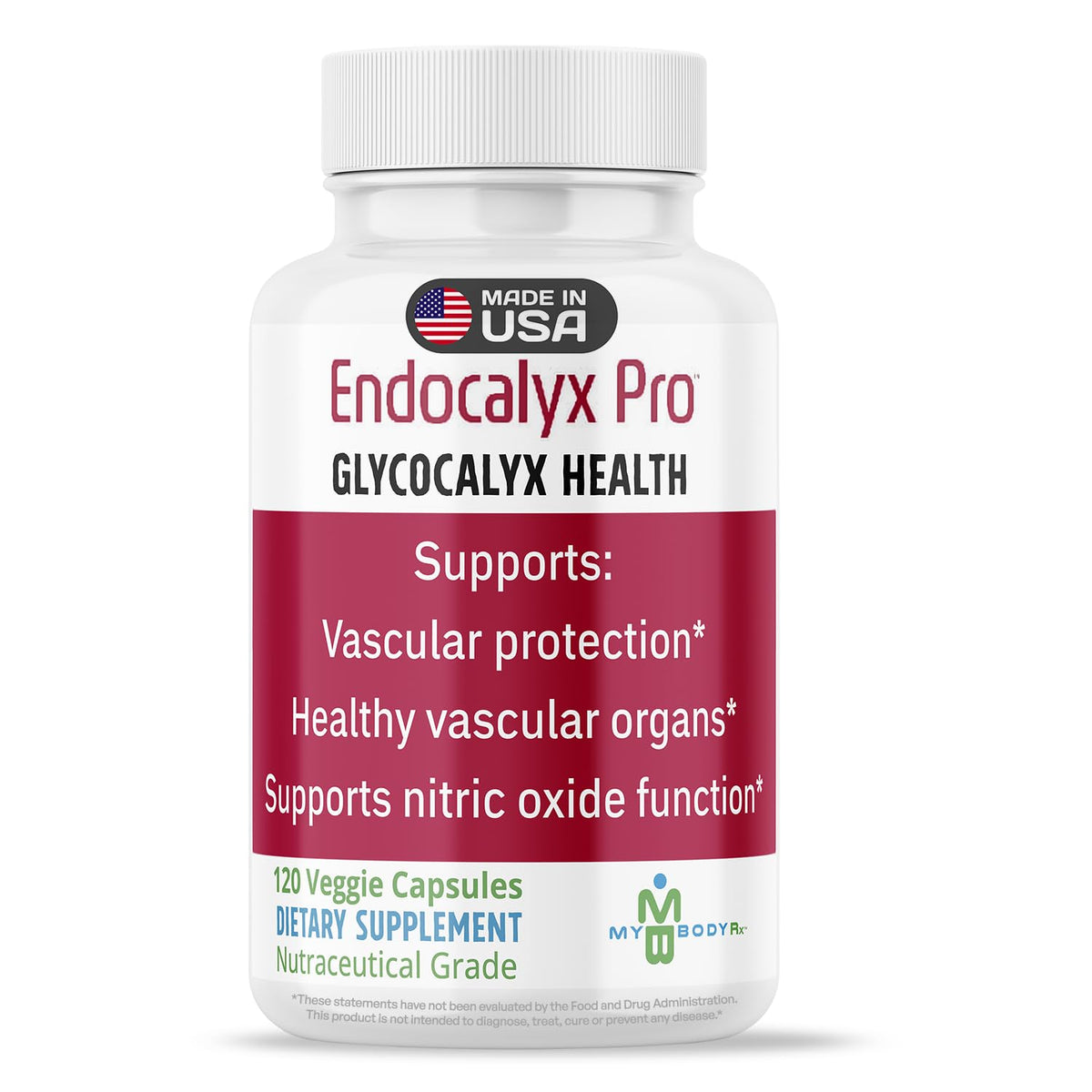 MYBODYRX Endocalyx Pro: bouteille visible, facilitant le dosage quotidien.