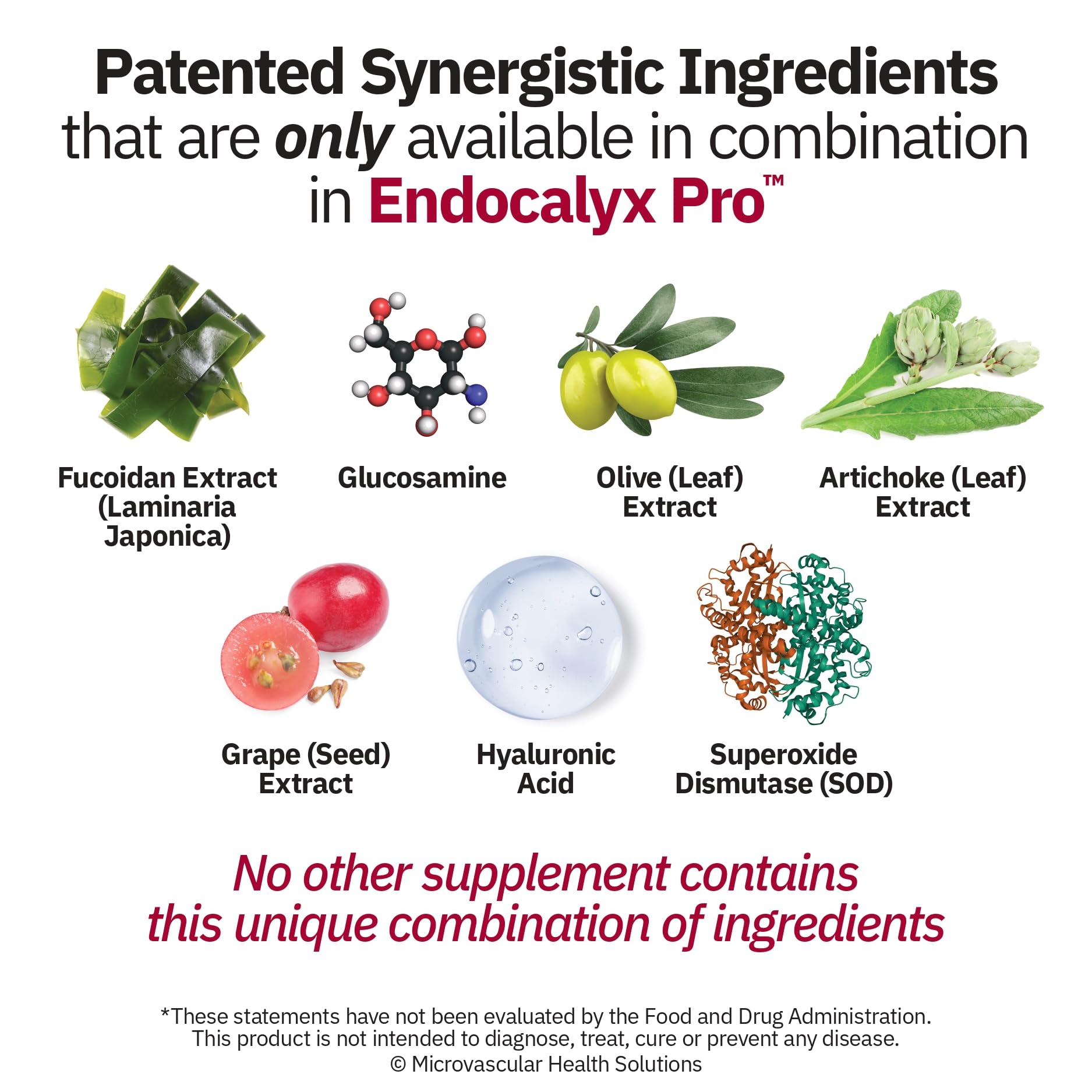 MYBODYRX Endocalyx Pro: visuel signifiant soutien potentiel de la santé vasculaire.