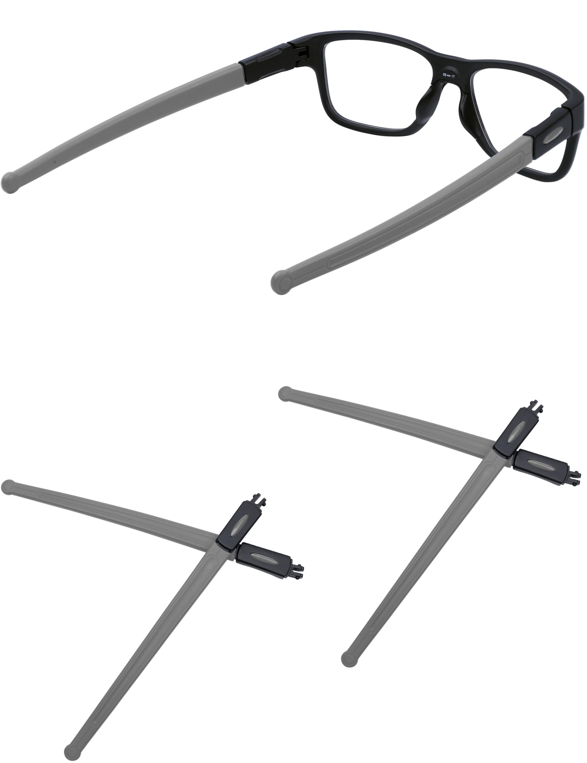 MYCOURAG branche de remplacement Oakley Marshal OX8091, ajustement précis et facile.