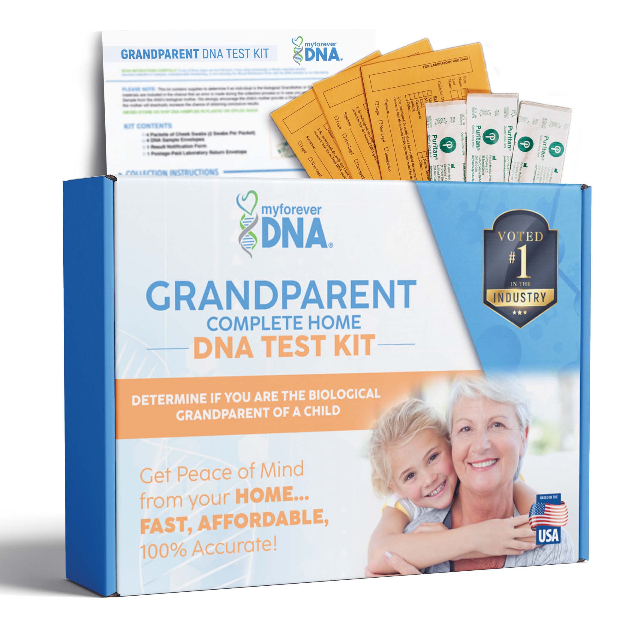 Kit My Forever DNA pour arriere-grand-parent, facile et sécurisé.
