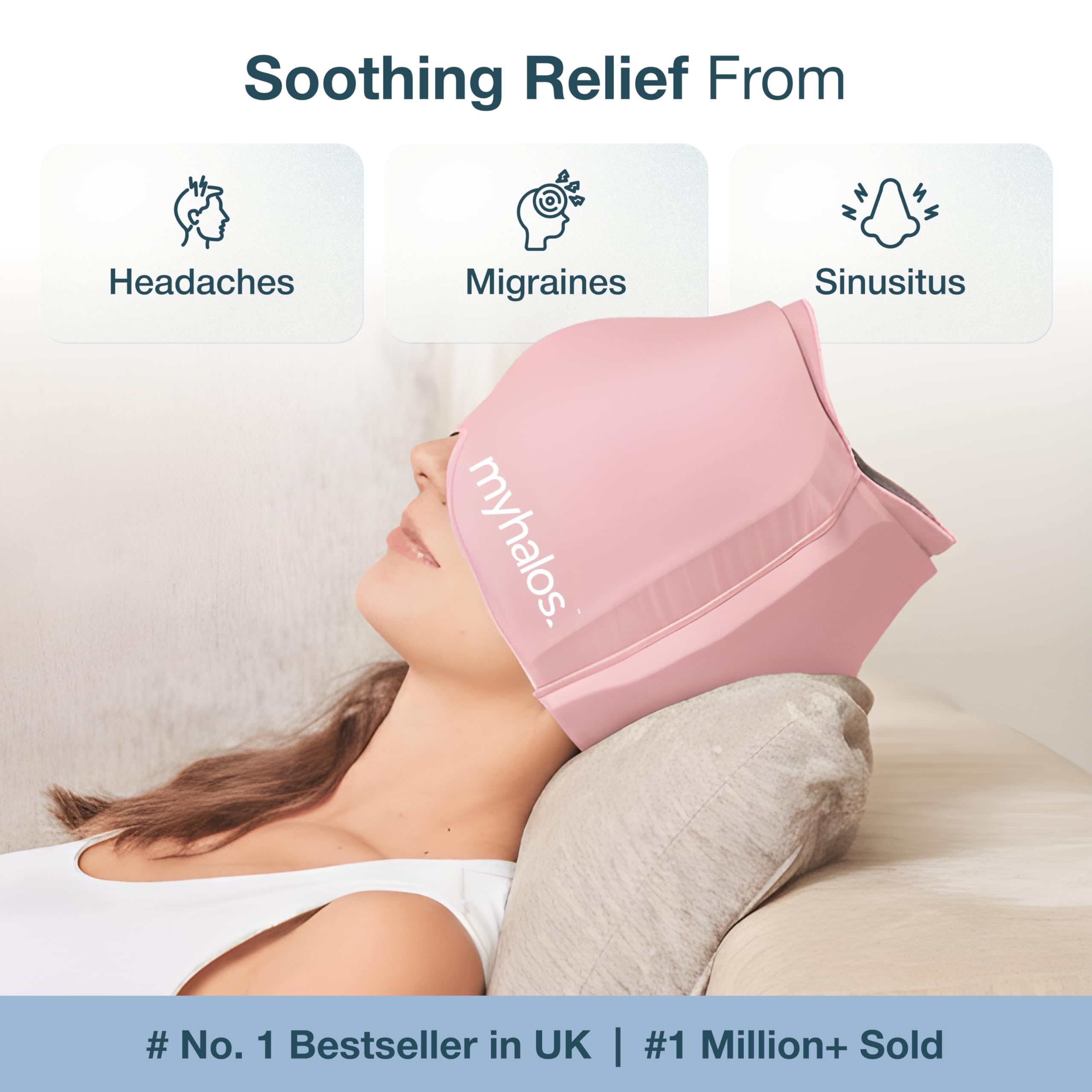 Cap MyHalos au refroidissement cryo sur tête pour un confort sans sangle