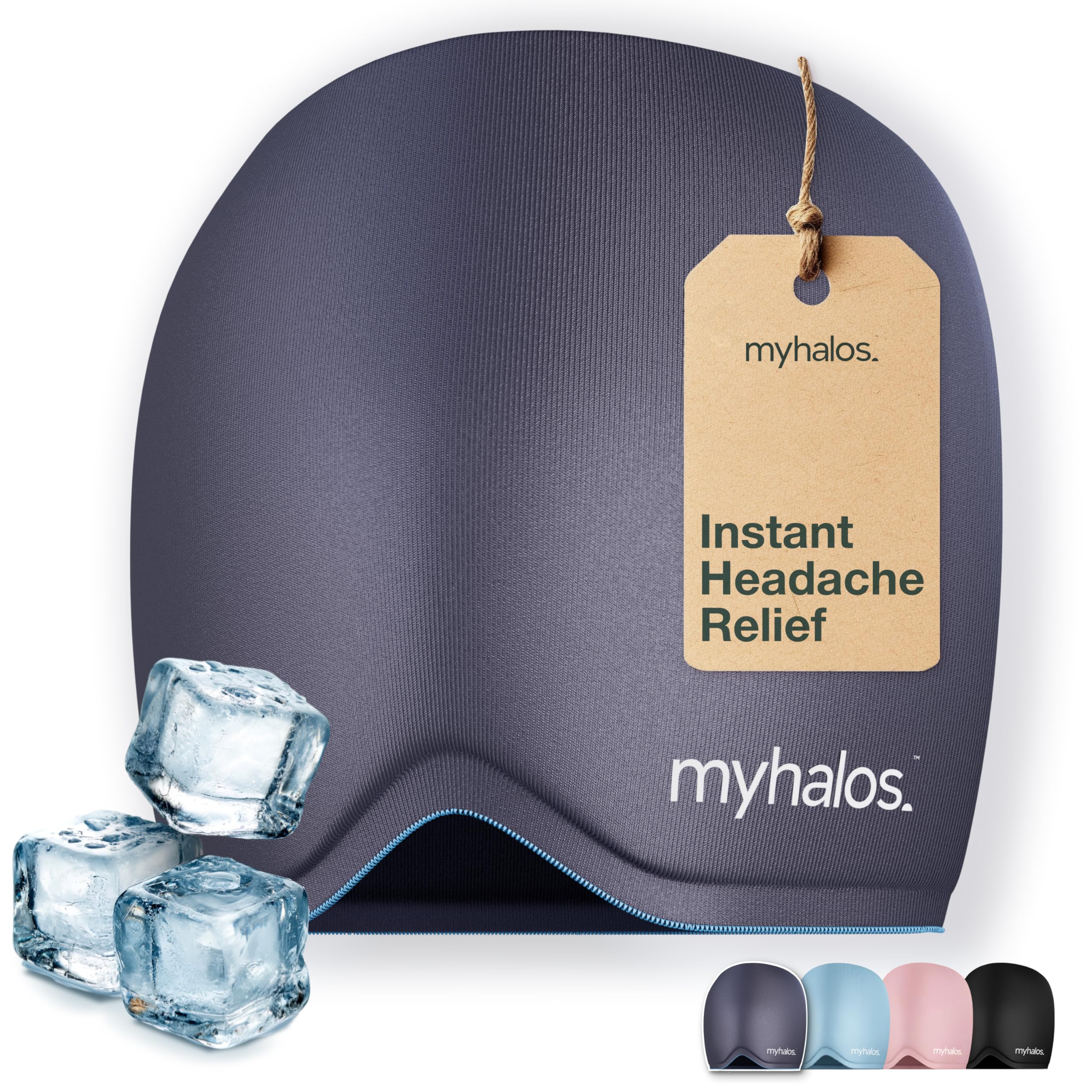 MyHalos Cap migraine, épaisseur accrue et gel plus froid pour durer