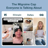 Casquette MyHalos en usage domestique pour migraines et tensions quotidiennes.