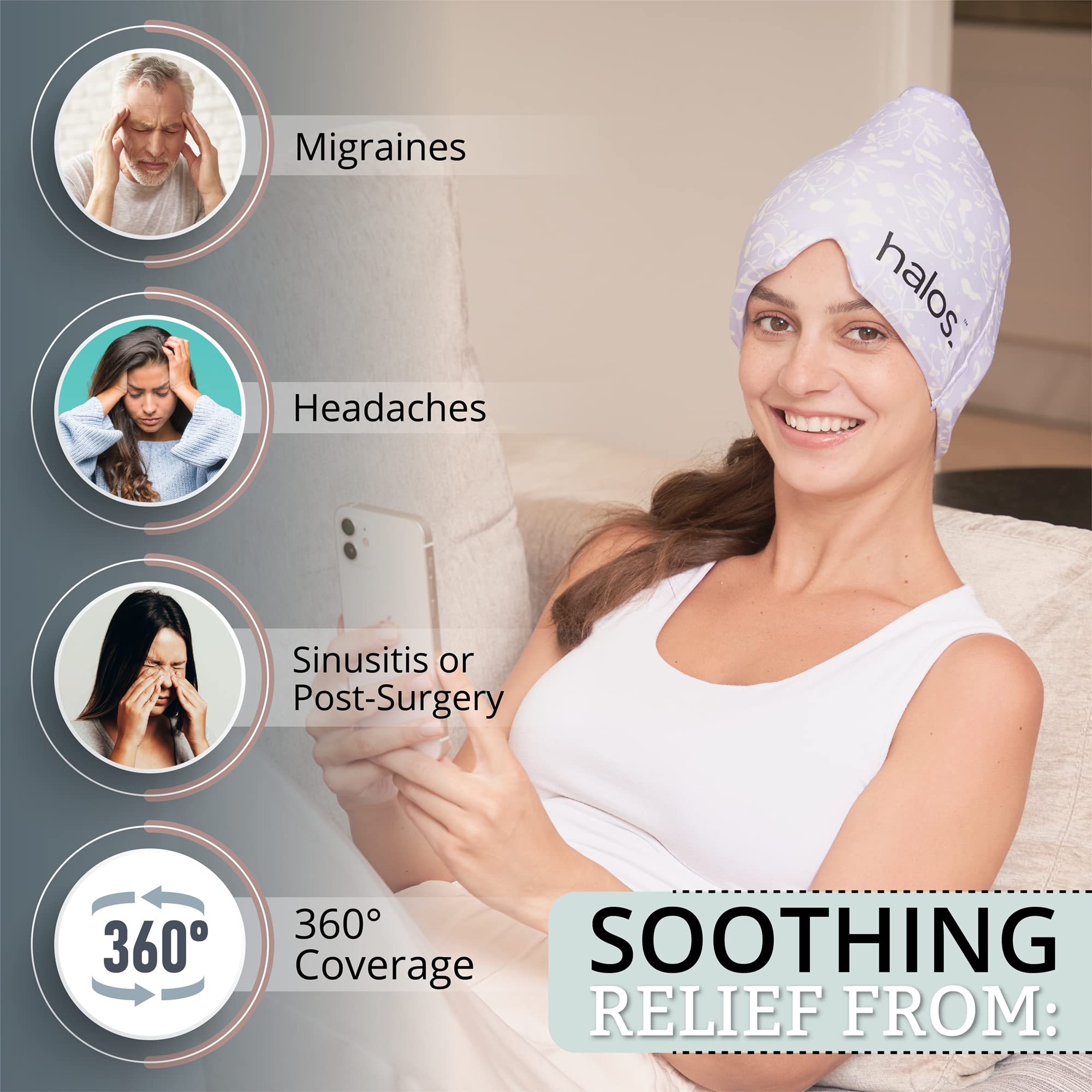 MyHalos gel médical double procure un refroidissement rapide et efficace.