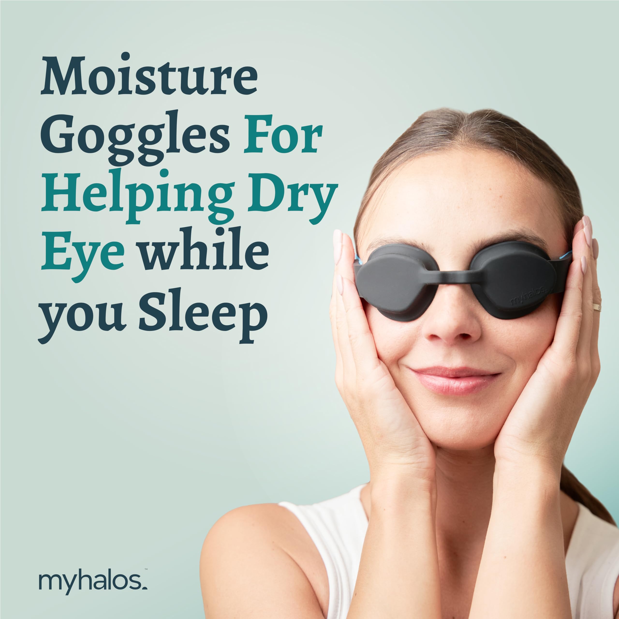 MyHalos masque silicone doux pour les yeux, confort durable pendant le sommeil.