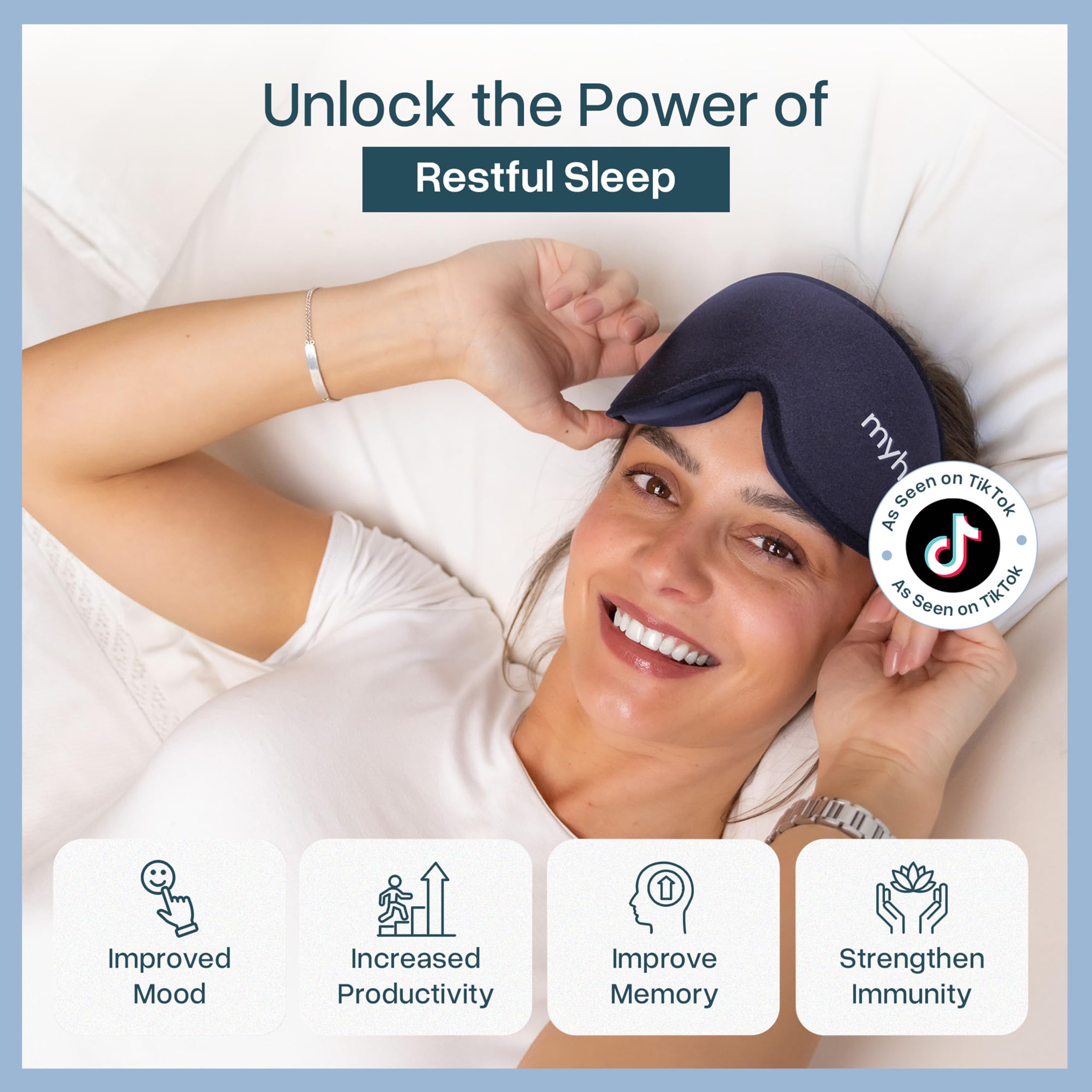 MyHalos Masque Sommeil 3D – confort oculaire sans pression