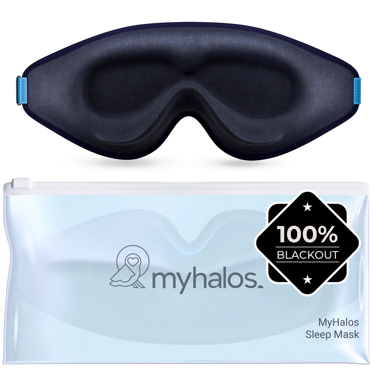 MyHalos Masque Sommeil 3D – obscurité totale pour nuits profondes