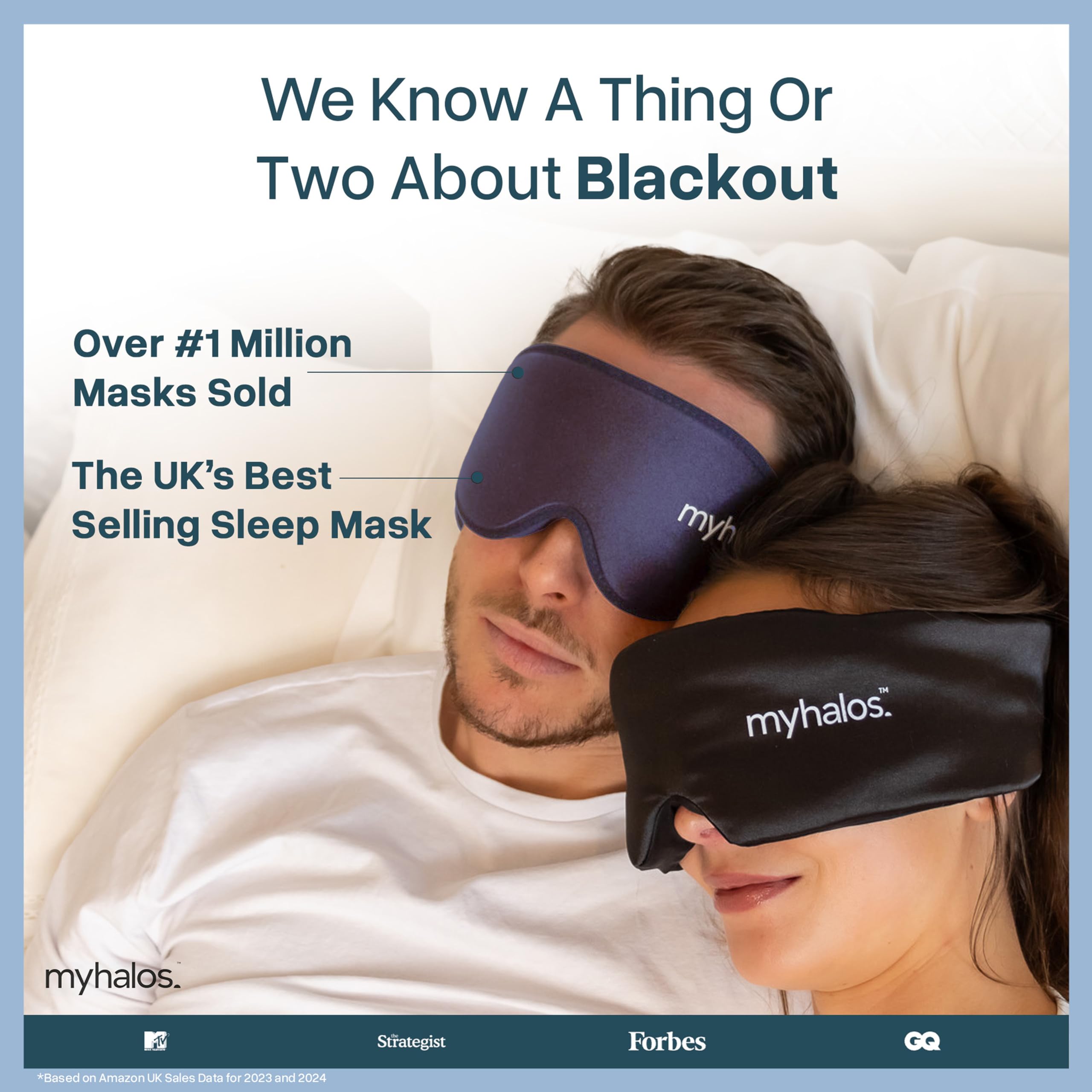MyHalos Masque Sommeil – compagnon de voyage léger avec pochette