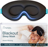 MyHalos masque-yeux 3D obscurité totale pour un sommeil profond sans lumière