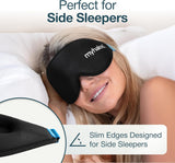 MyHalos masque-yeux confort-côté s'adapte aux dormeurs latéraux et maintient le masque en place