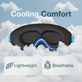 MyHalos masque-yeux voyage-compact avec étui pour transporter facilement