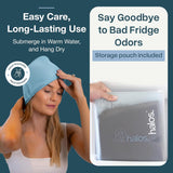 Pochette de rangement MyHalos sans odeur pour stockage propre et prêt.