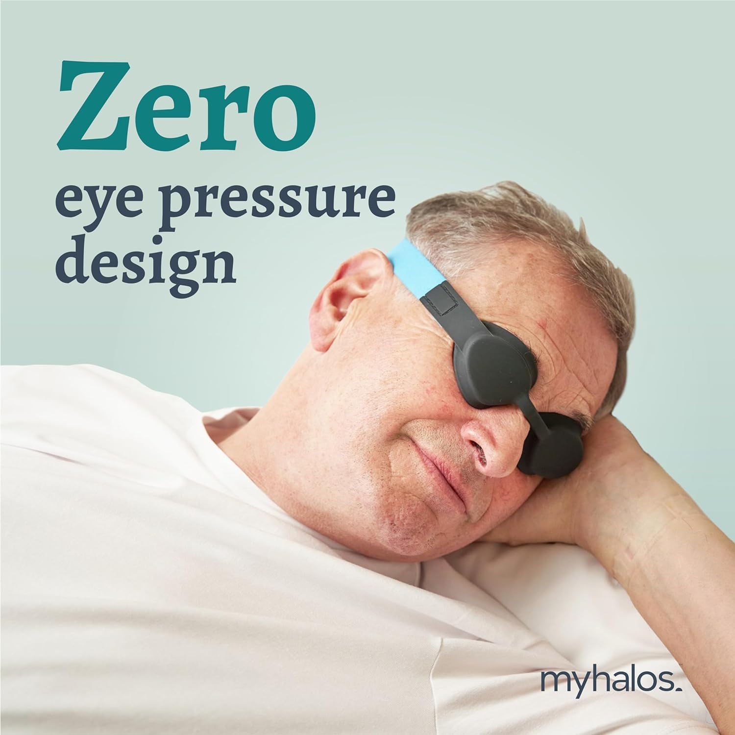 MyHalos sangle réglable: masque confort et maintien pendant le sommeil.
